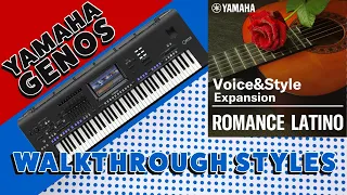 Yamaha Genos Romance Latino Styles Walkthrough