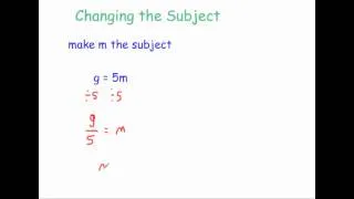 Changing the Subject - Corbettmaths