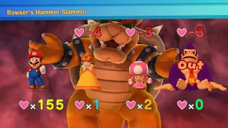 Mario Party 10 - Mario vs Daisy vs Toadette vs Donkey Kong vs Bowser - Chaos Castle