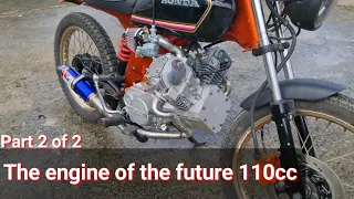 Making the engine of the future, I changed the regular engine to a V-twin