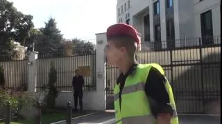 Curaj.TV // Protest la poarta lui Rogozin. Stop TERROrussia!