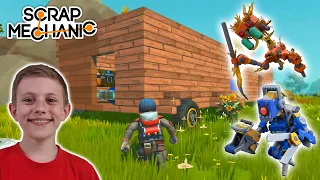 Скрап Механик выживание - Даник строит ДОМ НА КОЛЁСАХ! Игра Scrap Mechanic Survival