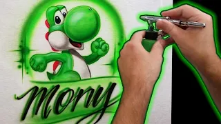 Airbrush Yoshi t-shirt