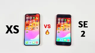 iPhone Se 2 Vs iPhone Xs in 2023 - iOS 17 SPEED TEST!!