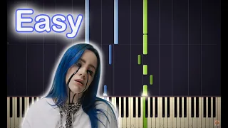 Billie Eilish - Lovely - [Easy] - Piano Tutorial Synthesia