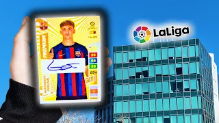 ¡BUSCANDO A GAVI AUTOGRÁFO de ADRENALYN XL 2022-23 en las OFICINAS de LaLiga SANTANDER!