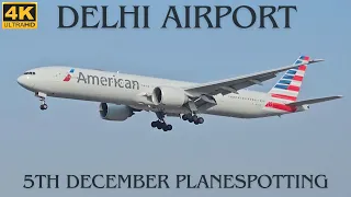 Delhi Airport PlaneSpotting on 5th December | Afternoon Rush Hour at Delhi Airport | Takeoff Landing