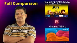 Samsung Crystal 4K Neo Tv Vs Oneplus Y1S Pro Tv | Best 4K TV Ever