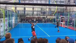 Padel scorpion Trick shot from Agustin Tapia