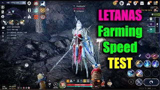 Black Desert Mobile Letanas Farming Speed Test