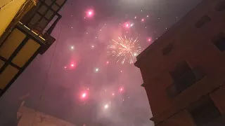 La Crema fireworks overhead