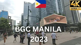 BGC Manila Philippines 🇵🇭 2023 Walking Tour in 4k Ultra HD