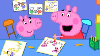 Drawing Funny Pictures 😂 🐽 Peppa Pig and Friends Full Episodes