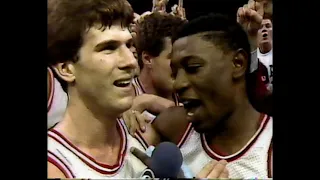 March 30, 1987 - Coach Bobby Knight and His Indiana Hoosiers Celebrate National Championship