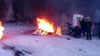 Ukrainian clashes with police, riot in Kiev 22.01.2014 (штурм на грушевського)