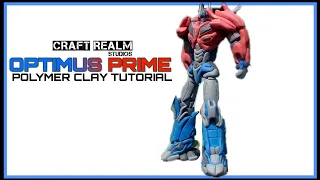 HOW TO SCULPT OPTIMUS PRIME FROM TRANSFORMERS USING POLYMER CLAY TUTORIAL