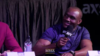 Tyron Woodley, Kamaru Usman Have Heated, Lengthy Exchange at UFC 235 Press Conference