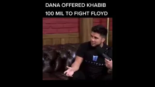 KHABIB TURNED DOWN 100 MILLION TO FIGHT FLOYD MAYWEATHER