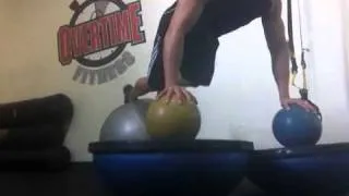 Bosu/ball/push-ups