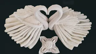 TOWEL ART KISSING SWAN | TOWEL FOLDING