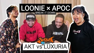 LOONIE × APOC | BREAK IT DOWN: Rap Battle Review E287 | SUNUGAN: AKT vs LUXURIA