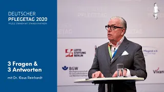 Deutscher Pflegetag 2020 | 3 Fragen 3 Antworten mit ... Dr. Klaus Reinhardt