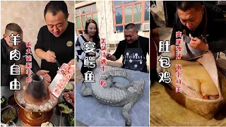 I made artificially raised crocodiles|Big mukbang and eating|mukbang|cooking|eating|spicy food|