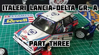 Lancia Delta Group A '90 - Part three - 1/24 scale model by Italeri - bodywork detailing & windows