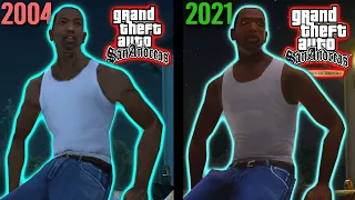 NEW: GTA Trilogy: GTA San Andreas Definitive Edition vs. Original (EARLY Comparison) PART 5