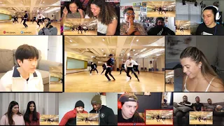 EXO 엑소 'Obsession' Dance Practice Reaction Mashup