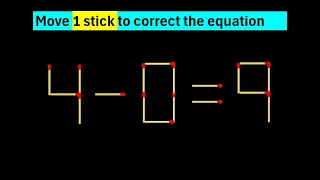 10 Matchstick Puzzles with Answers Improve your IQ - Part 11