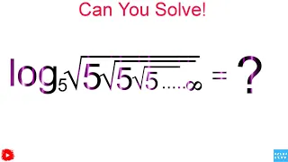 A Nice Logarithmic Expression | Can You solve this problem! | #olympiad