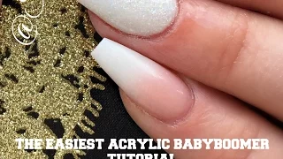 THE EASIEST BABY BOOMER NAIL TUTORIAL | Elite beauty supplies