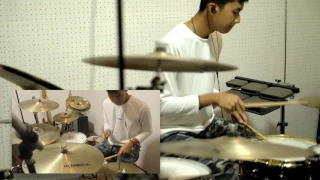 Don't let me down - Drums cover by Nice Drummer (Split Screen)