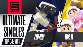 Zomba (ROB) vs Big D (Ice Climbers) - Ultimate Singles Top 64: Winners Round 1 - Genesis 9