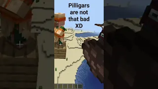 pillagers aren't that bad 😂#minecraft#shorts#viral #trending