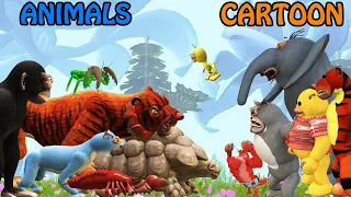 Animals and Cartoon Characters Size Comparison | Animal vs Cartoon [S1] | SPORE