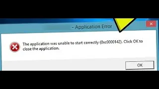 حل مشكله  the application was unable to start correctly (0xc0000142). click عند تشغيل بيس او برامج