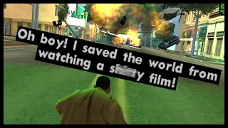 "Oh boy! I saved the world from watching a s***y film!" | GTA:SA Random User Made Missions Speedruns