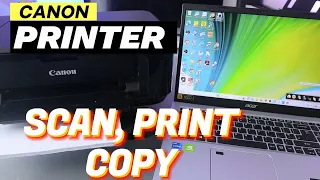 How To  Do Scan, Print, and Copy with CANON PIXMA  All-In-One Printer
