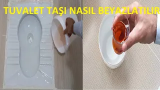 TUVALET TAŞINI DOĞAL YÖNTEMLE NASIL BEYAZLATIRIZ? İNANILMAZ BEYAZLIK