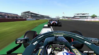 F1 2021 Game PS5 | British GP Silverstone | Sebastian Vettel Aston Martin onboard race + highlights!