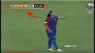 Barcelona Tava Perdendo Por 4 a 1, Até Que Ronaldinho Gaúcho Entrou no Jogo e Fez Isso...