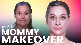 MOMMY MAKEOVER TRANSFORMATION Part2 (recovery, treatments, and photoshoot) 👵➡️👩‍🦳 (EMOTIONAL)