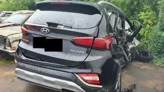 Годные остатки Hyundai Santa Fe 2019 года на авто аукционе Автолот от 1000$