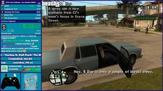 GTA San Andreas One HP Speedrun LS & Badlands - Hugo_One Twitch Stream - 10/29/2018