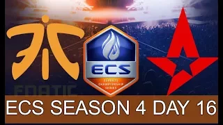 CS GO -Fnatic vs Astralis -Highlights-Train- Europe- ECS SEASON 4 DAY #16