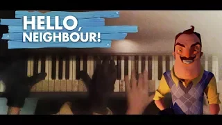 Hello Neighbor Theme - 4 Handed Piano Cover
