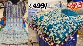 Bakri Eid Special OFFER Wholesale Dress Materials Fancy Work Suits Pakistani Cotton Suits | MP Suits