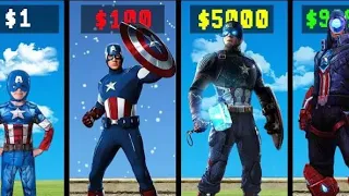 $1 to $100000000 Captain America in GTA 5